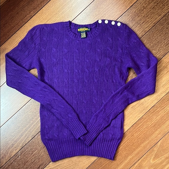 Ralph Lauren Sweaters - EUC Ralph Lauren Rugby Cable Knit Sweater